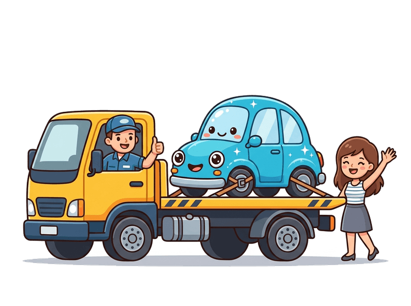 Step 3: We Collect — Our flatbed comes to you anywhere in Woolwich & Plumstead. Typically within 24–48 hours. Driveway, garage, or street — we'll find you.